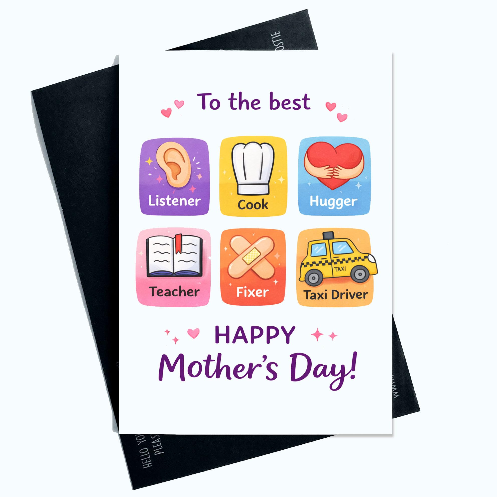 Peachy Antics funny Mother's Day Card Mum To The Best Cute Card Funny Joke Mother's Day Card for Mum A5 Size Card For Mum Gift For Her Gift For Her Mother's Day Gift SP448