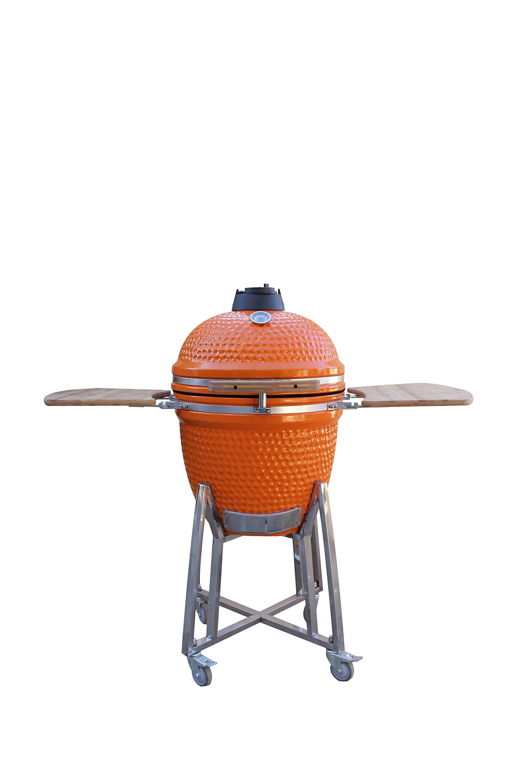 Super Grills - Kamado de 53 cm, parrilla para barbacoa de cerámica, horno  de carbón para ahumar barbacoa, parrilla japonesa con forma de huevo para  barbacoa, naranja: Amazon.es: Jardín