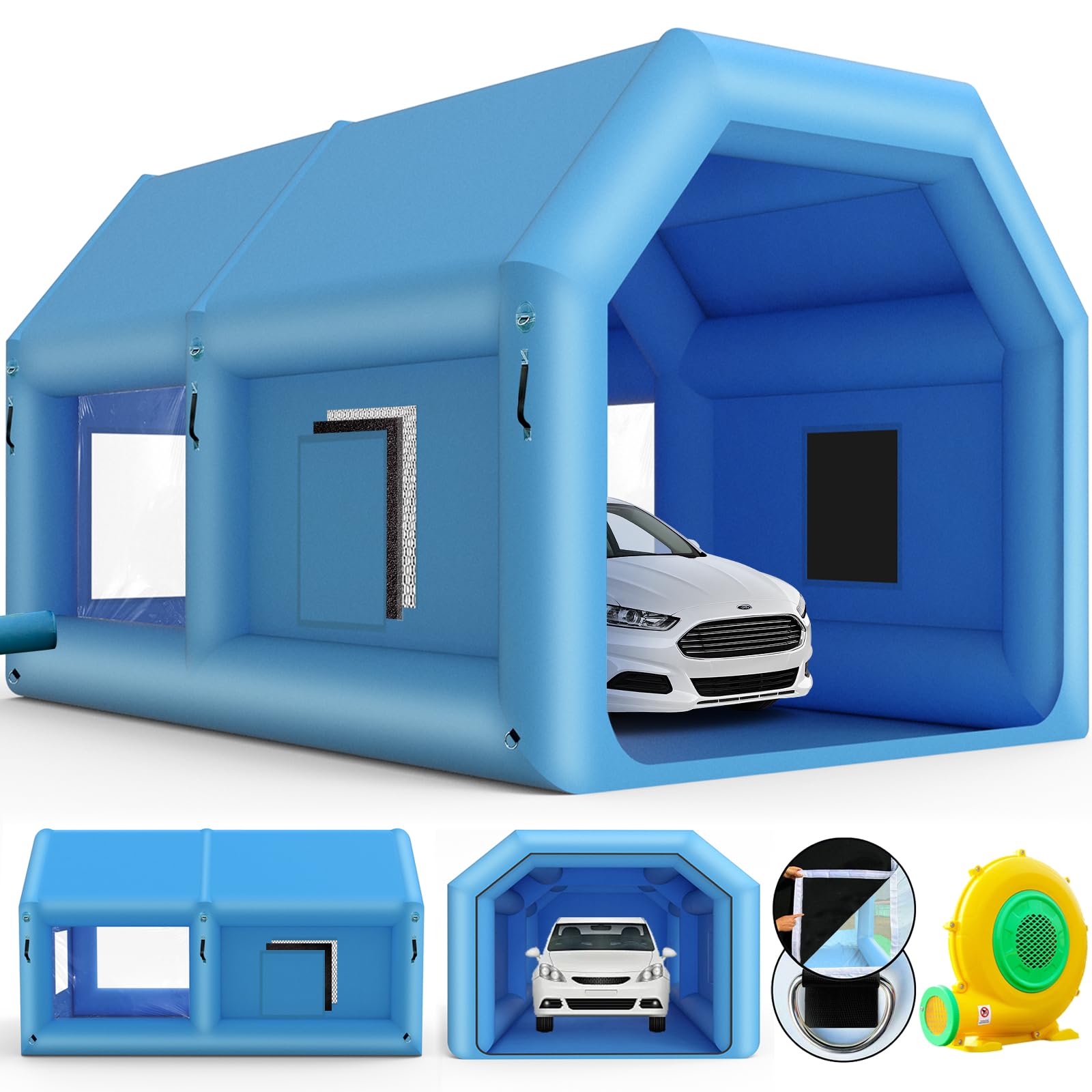 Snapklik.com : LVAOSTT Paint Booth, Inflatable Paint Booth Portable ...