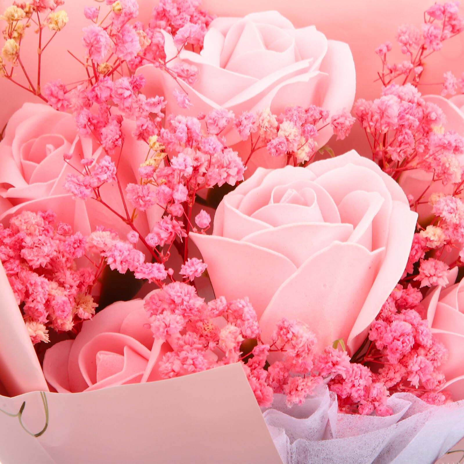 VALICLUD Fiori Essiccati Naturali Bouquet di Fiori di Gypsophila Essiccati per Decorazione di Casa Regalo per Fidanzata