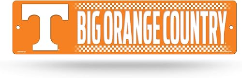 Miniatura 135 de NCAA Rico Industries Placa de calle de plástico Placa de calle de plástico de 4" x 16" Color del equipo,Alternativo,Champ,man