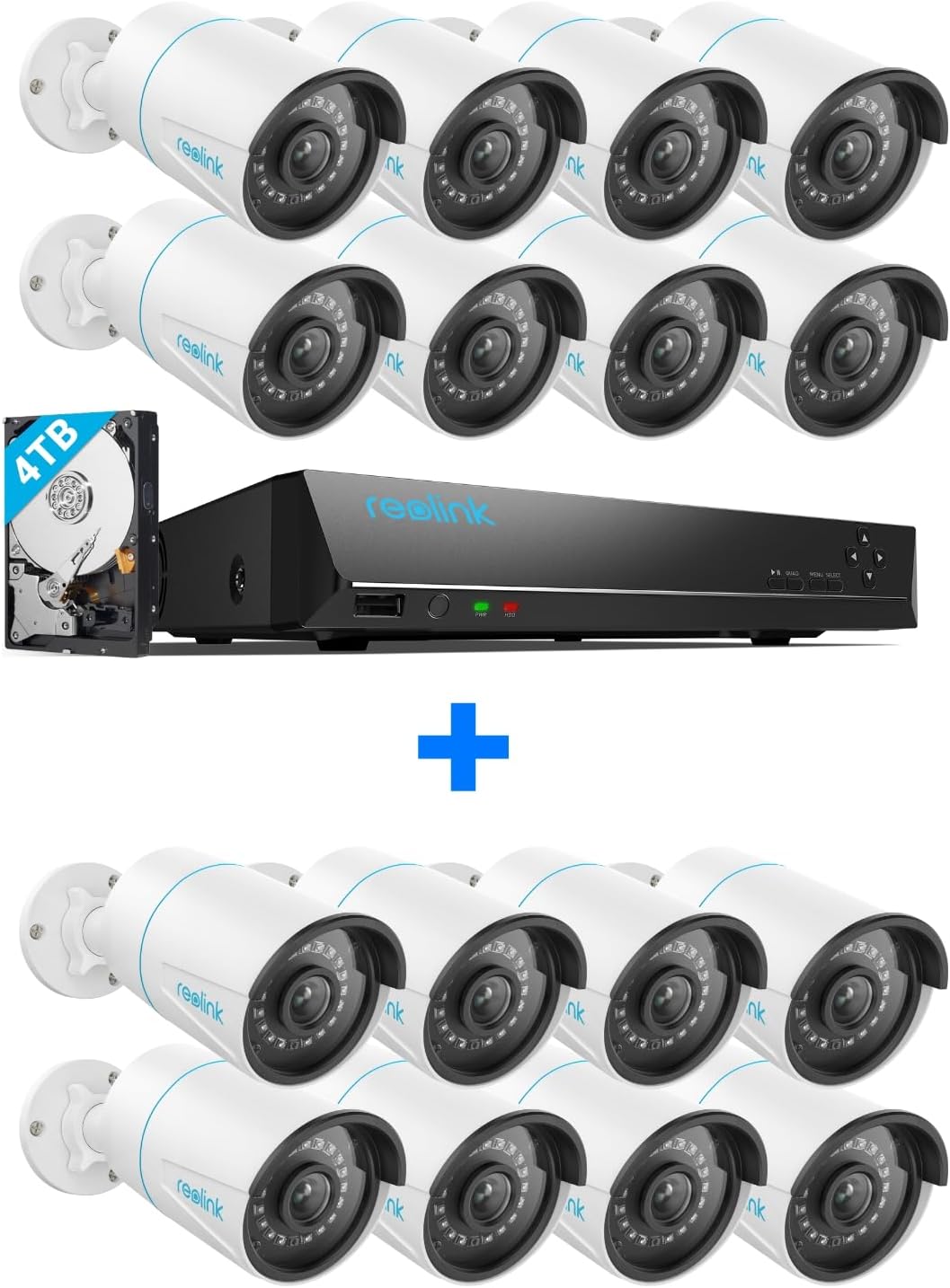 Reolink 5MP PoE Security Camera System with 16 Togo Ubuy