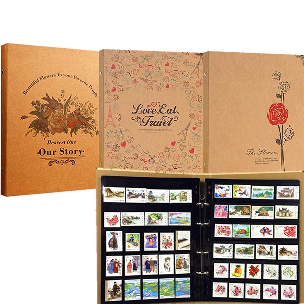 Album, album z kolekcją pieczątek o dużej pojemności, wymiary luźnego liścia, album ochronny filatelistyczny, torba chroniąca stempel, klamra z luźnymi liśćmi, łatwe otwieranie i zamykanie, album StaStamp