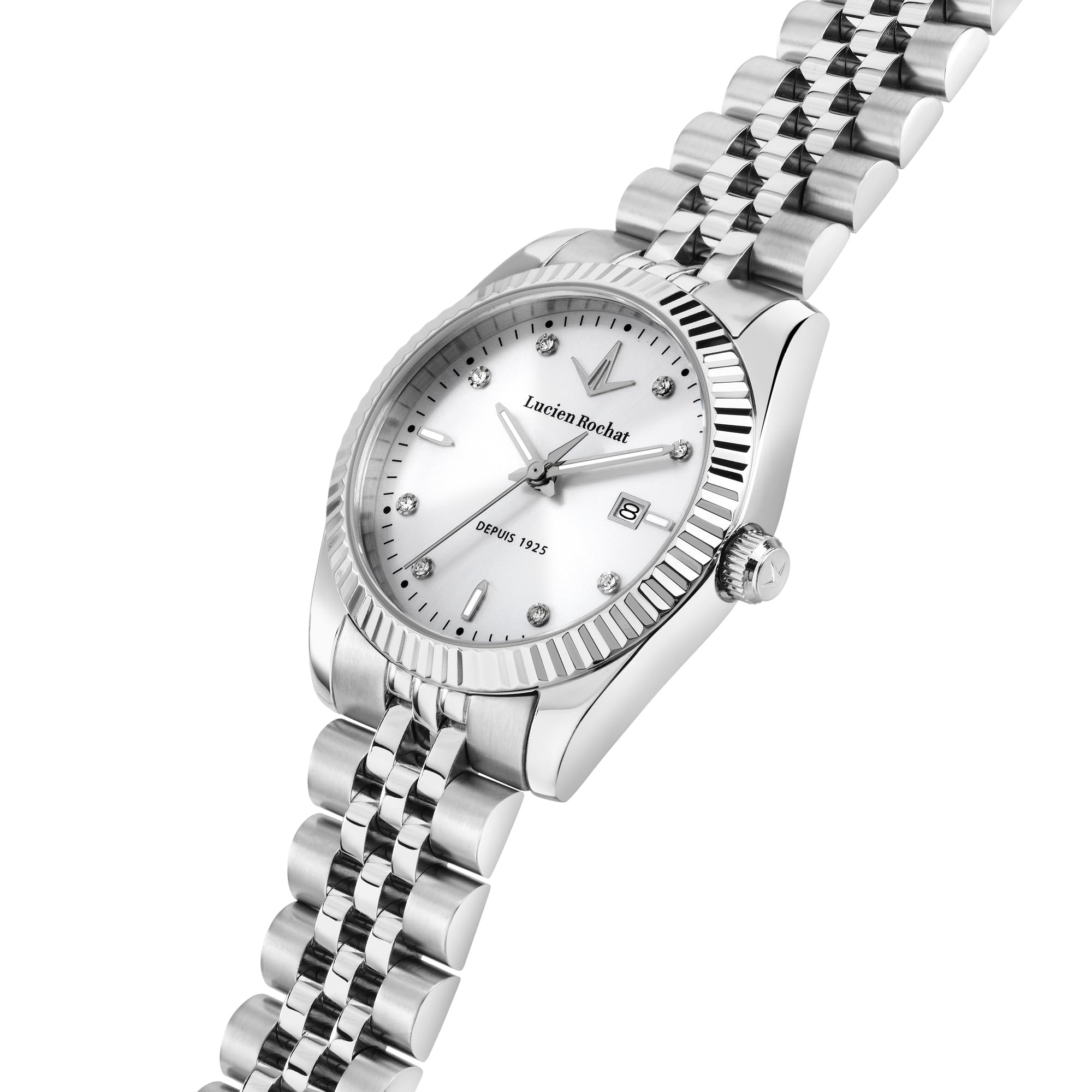 LUCIEN ROCHAT Orologio Donna in Acciaio, Tempo e Data, Analogico, 31 mm, Collezione BIENNE, Regalo Fidanzata - R0453124513