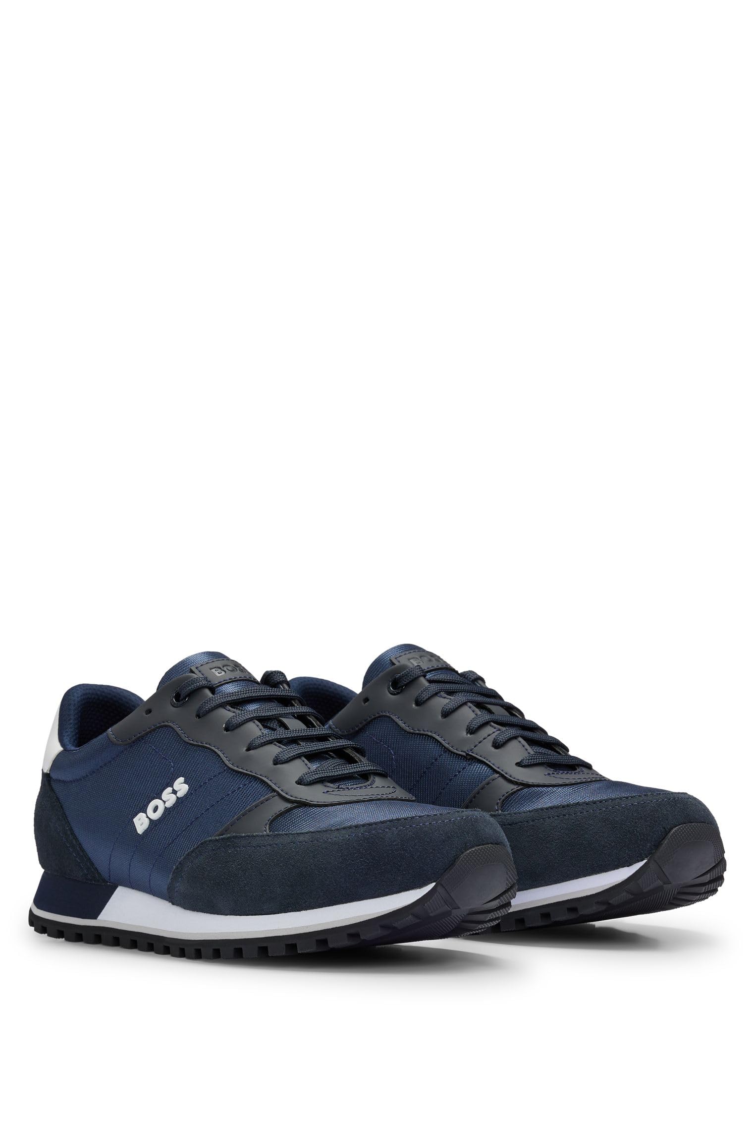 BOSS Herren Parkour-L Runn Sneakers mit Logo-Details und Details aus Kunstleder Größe