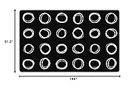 Vista 3 de Flagship Carpets Circle Sampler Alfombra de Área Educativa Abstracta para Aula para Niños y Maestros, Calidad Duradera para Escuelas, Preescolar