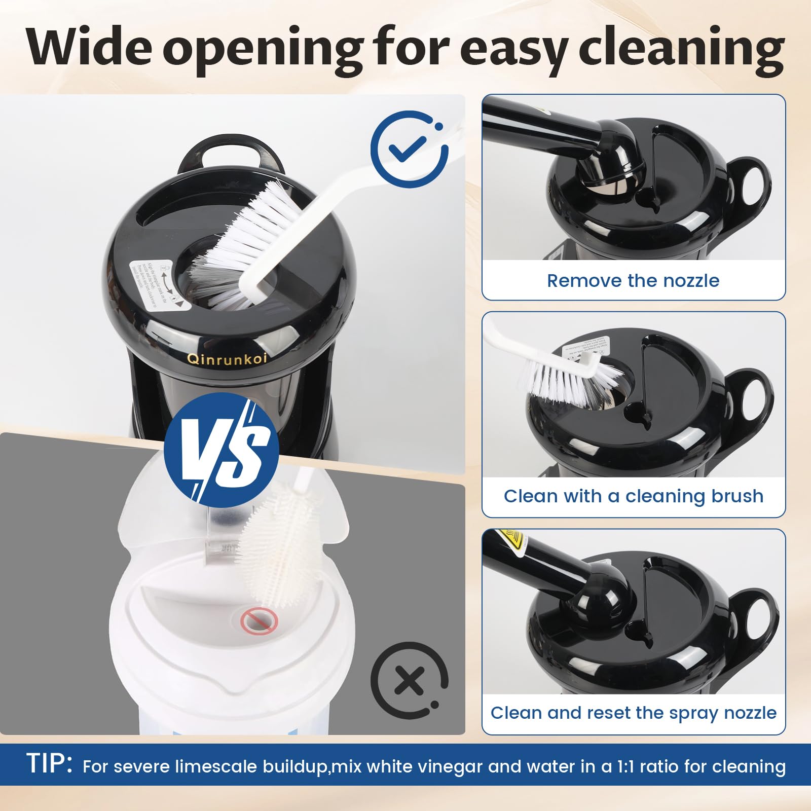 2-in-1 Hair and Facial Steamer with Nano Ionic Mist