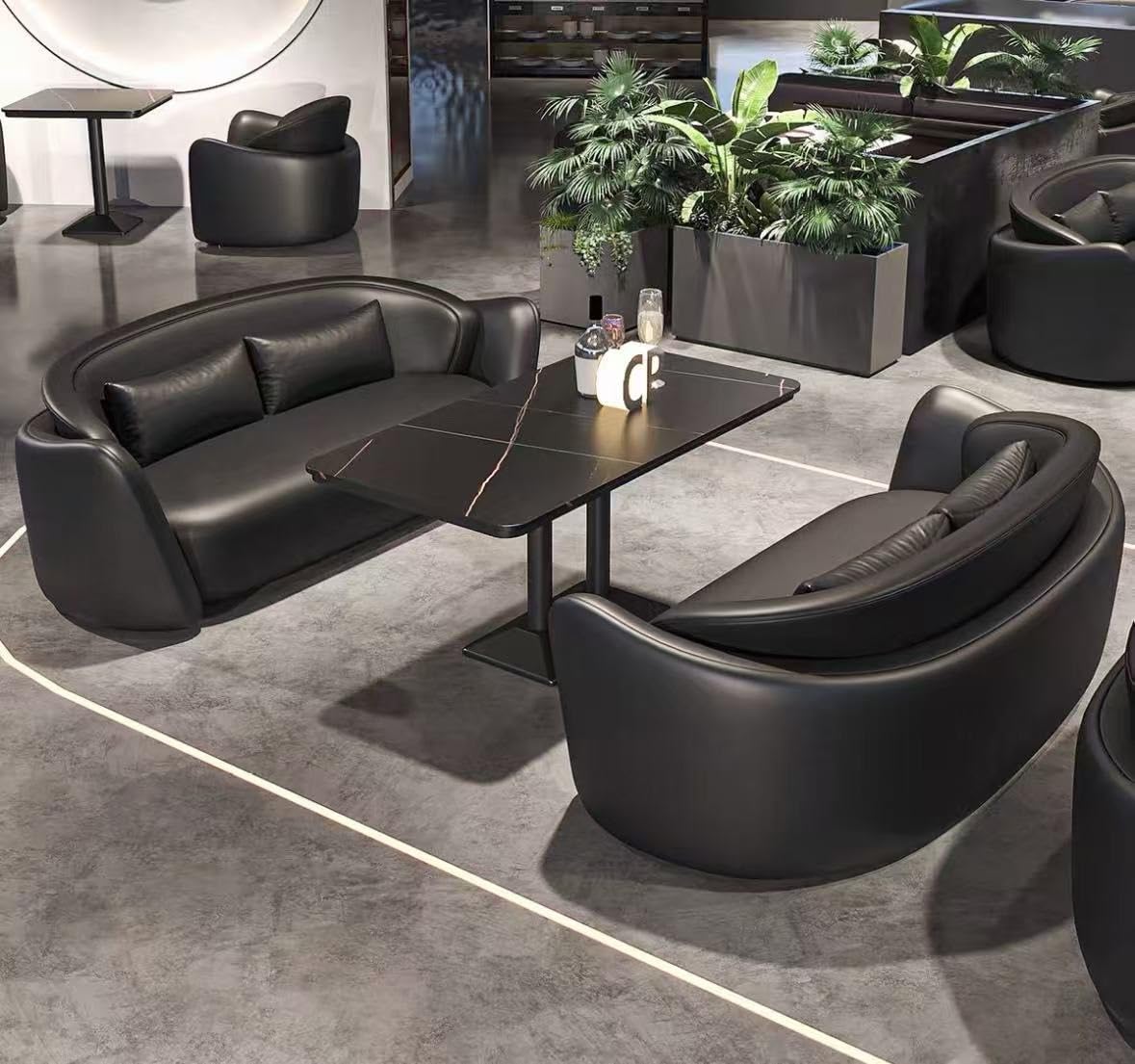 Kiboncy One Color Commercial Booth Sofa For Bar, Bistro, Cafe, Western Restaurant, Hot Pot & Bbq Rest Area(O)