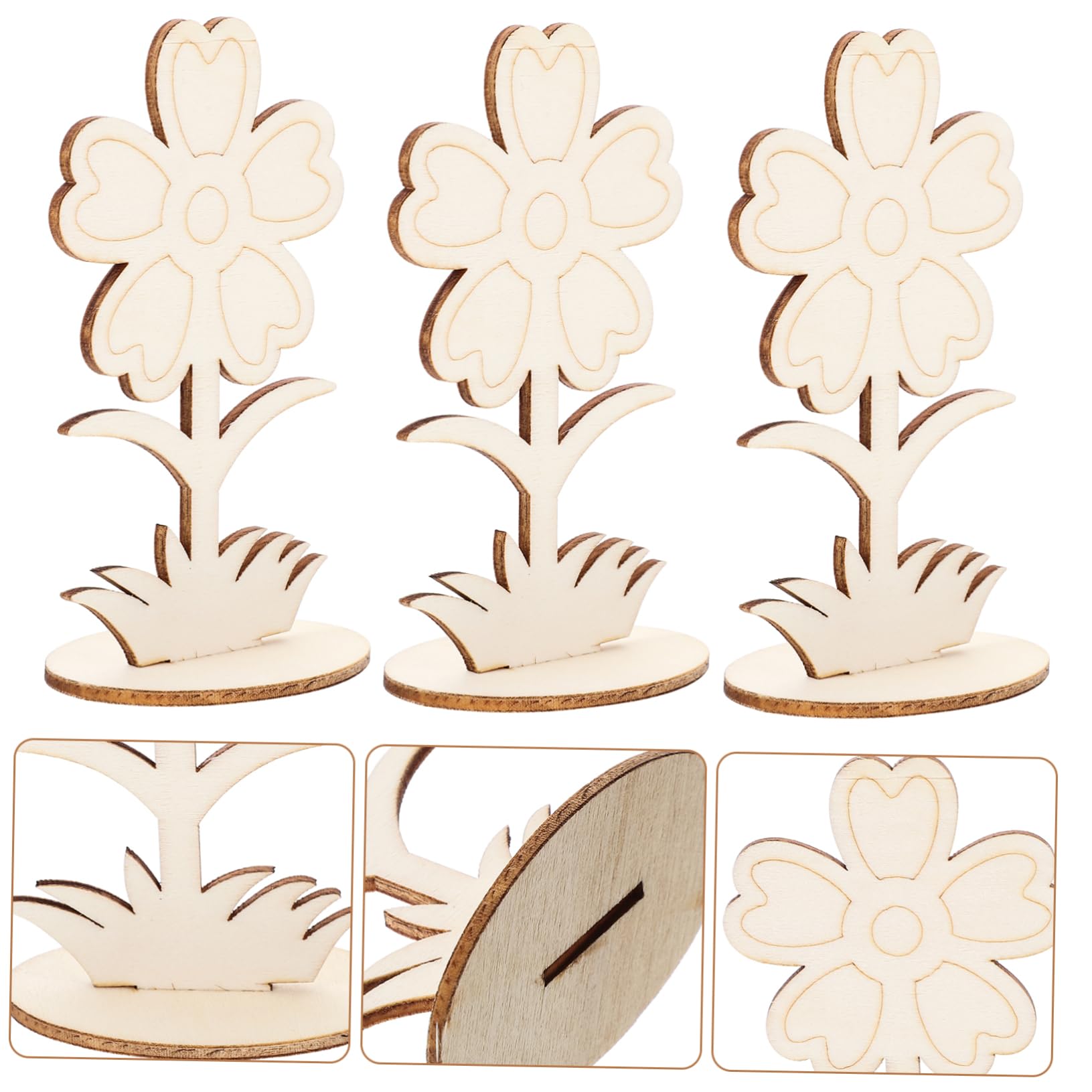 EXCEART 6 Lettres Bois Décoratives – Mot Découpe Bois Mariage Anniversaire Fête – Deco Murale Ou Table