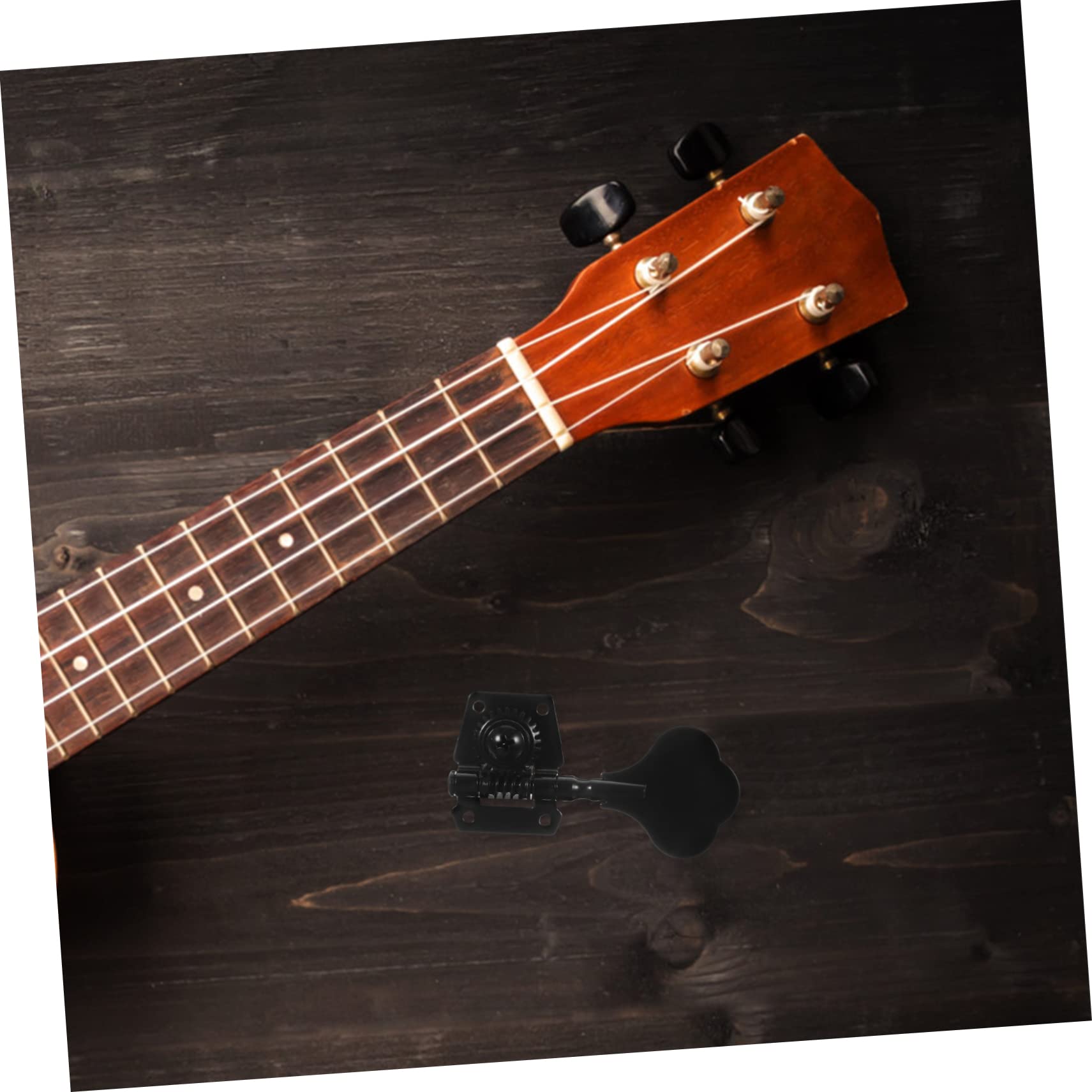 Toddmomy Bass Strings Guitar Tuning Pegs Tuning Keys for Electric Guitar Metal Construction Black Easy Install Small Size