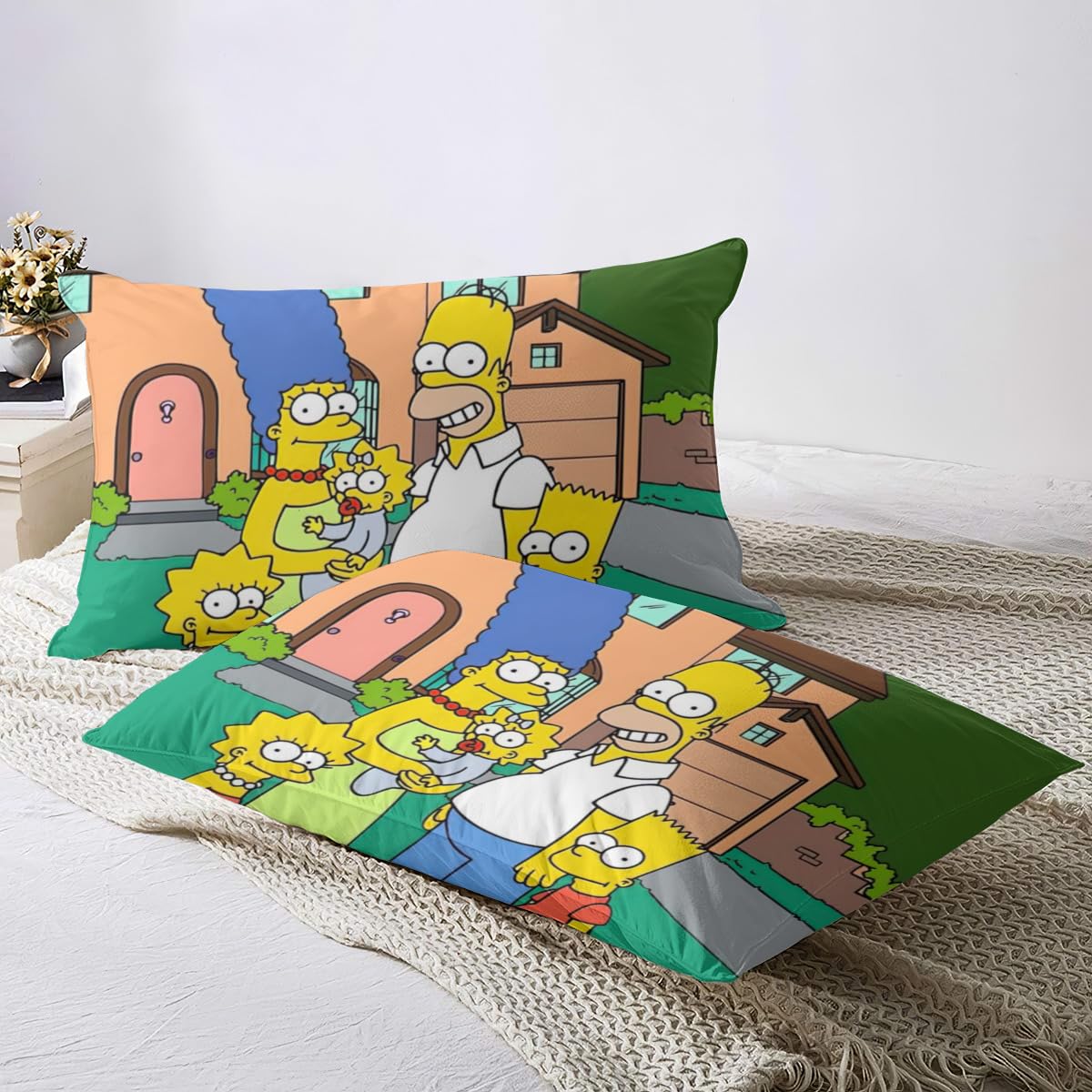 新品希少 シンプソンズロックベッドセット ベットシーツカバー