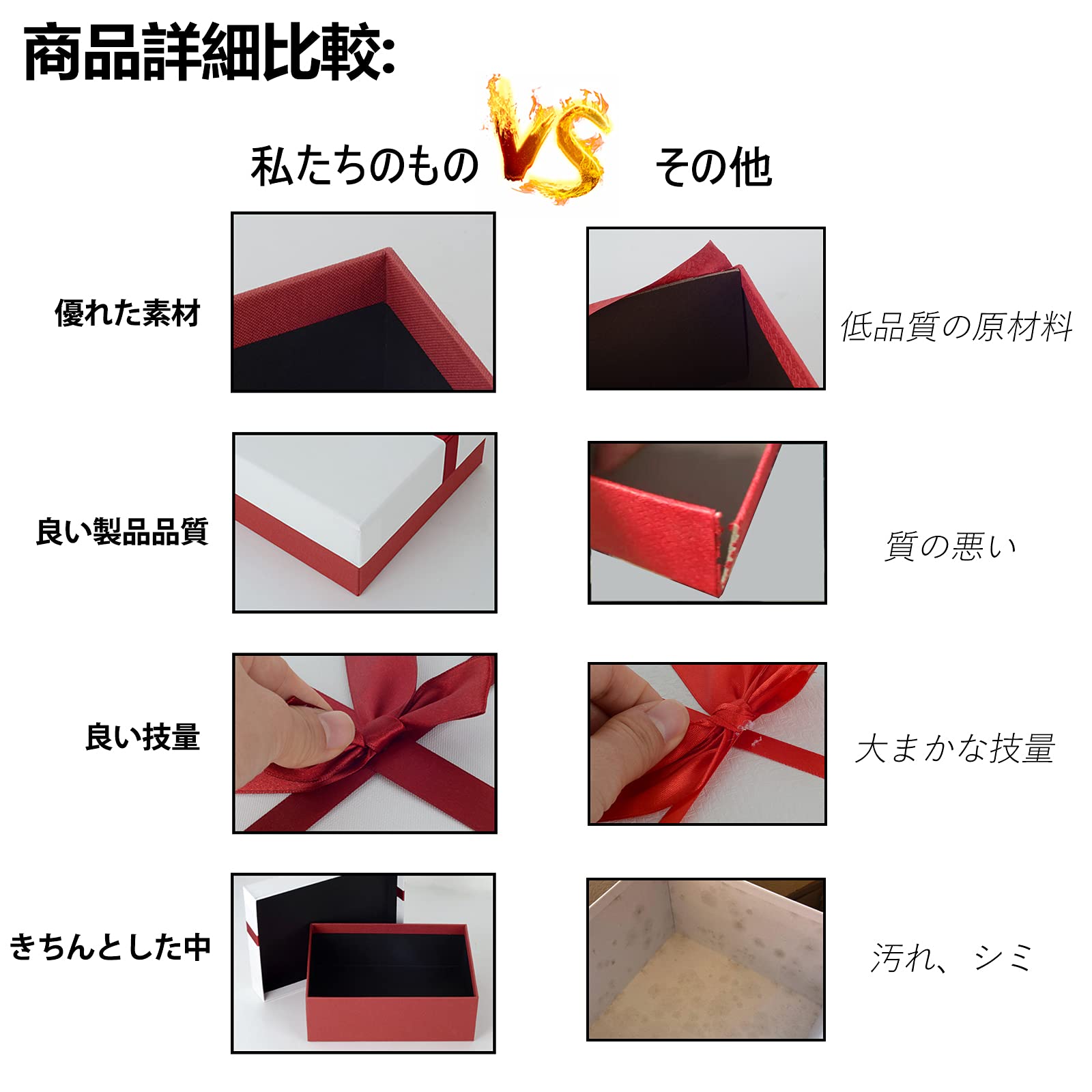 Amazon | ギフトボックス(5個セット、マルチサイズのプレゼント 