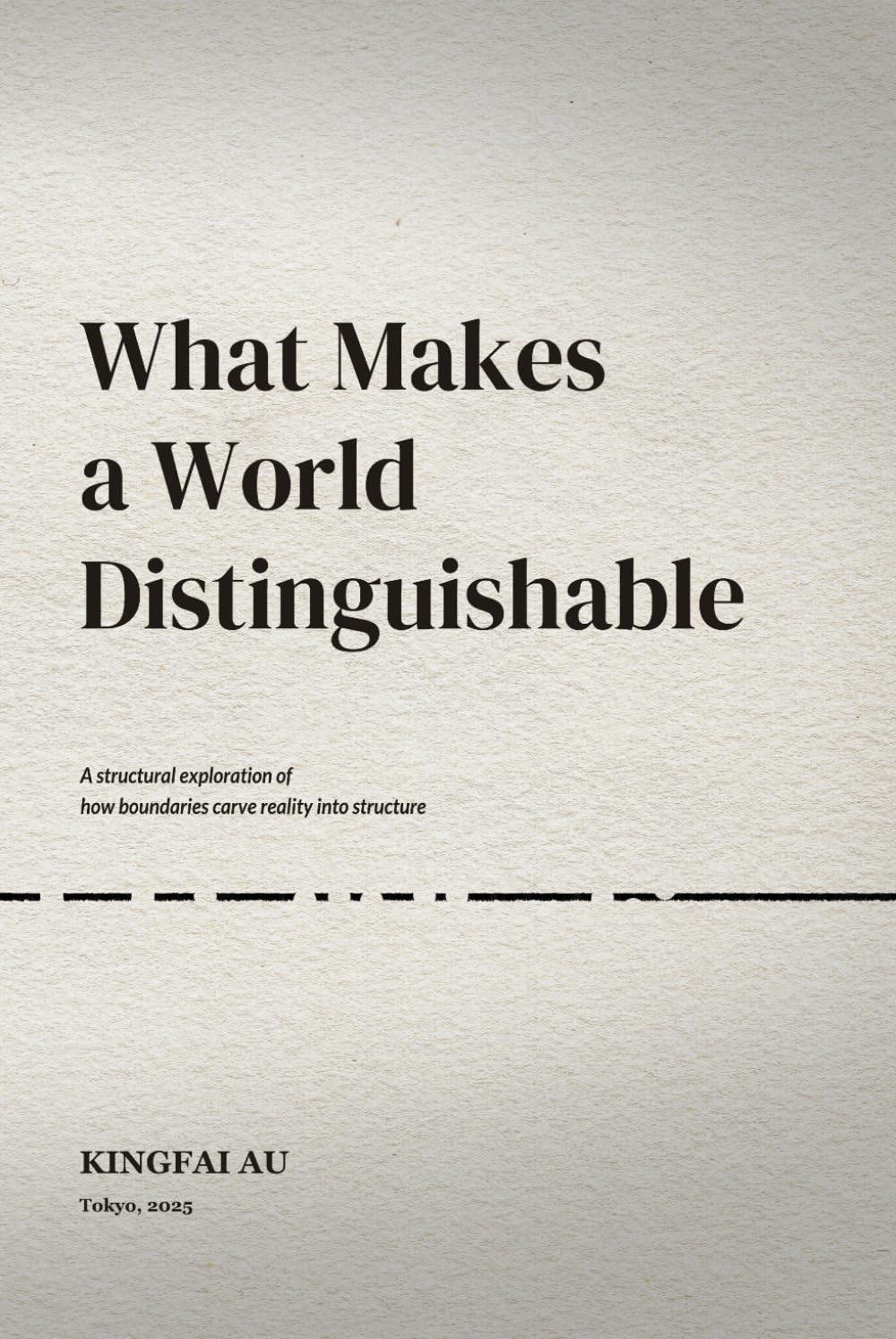 What Makes a World Distinguishable: A structural exploration of how boundaries carve reality into structure
