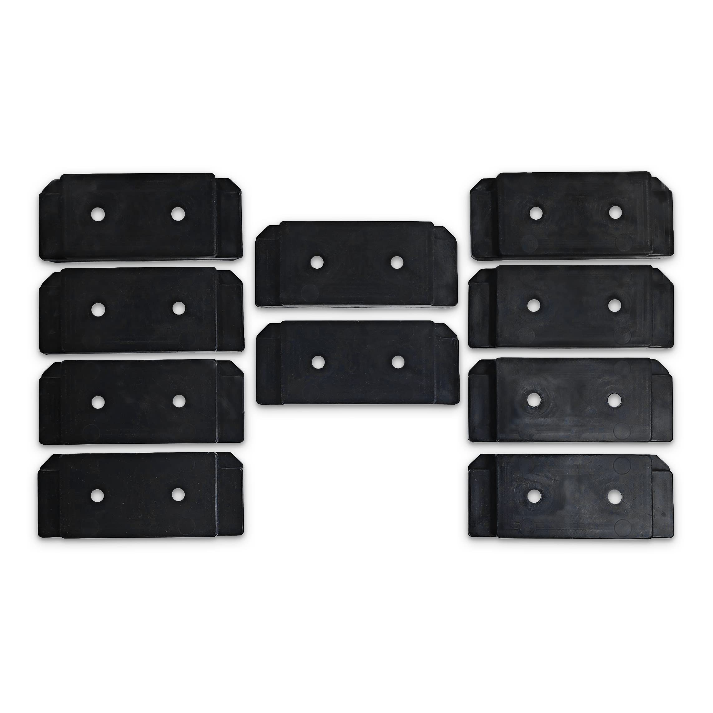 Milwaukee Commander Tool & Garage Organization | Mounting Plate & Feet for Packout System | Tool Kit Accessory (Black, 10pcs)