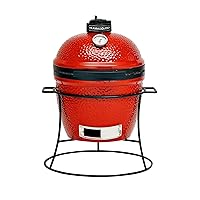 Kamado Joe® Joe Jr.® Ceramica Barbecue Carbone Griglia in Rosso fiammeggiante