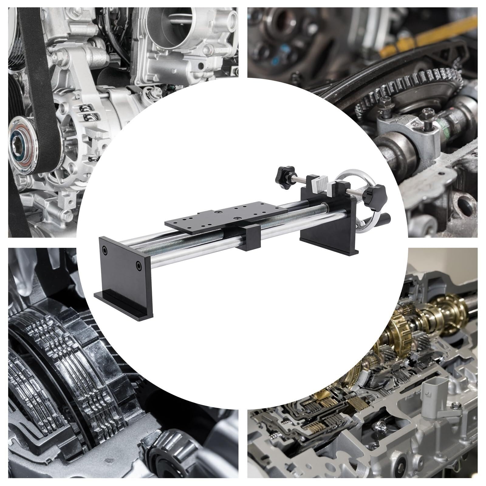 PUCHEN Supporto per dinamometro Supporto for misuratore di Forza, banco Prova Forza Push Pull, banco Prova Tensione, banco Prova Forza Manuale Calibro Push Pull for Prove di Compressione e Tensione