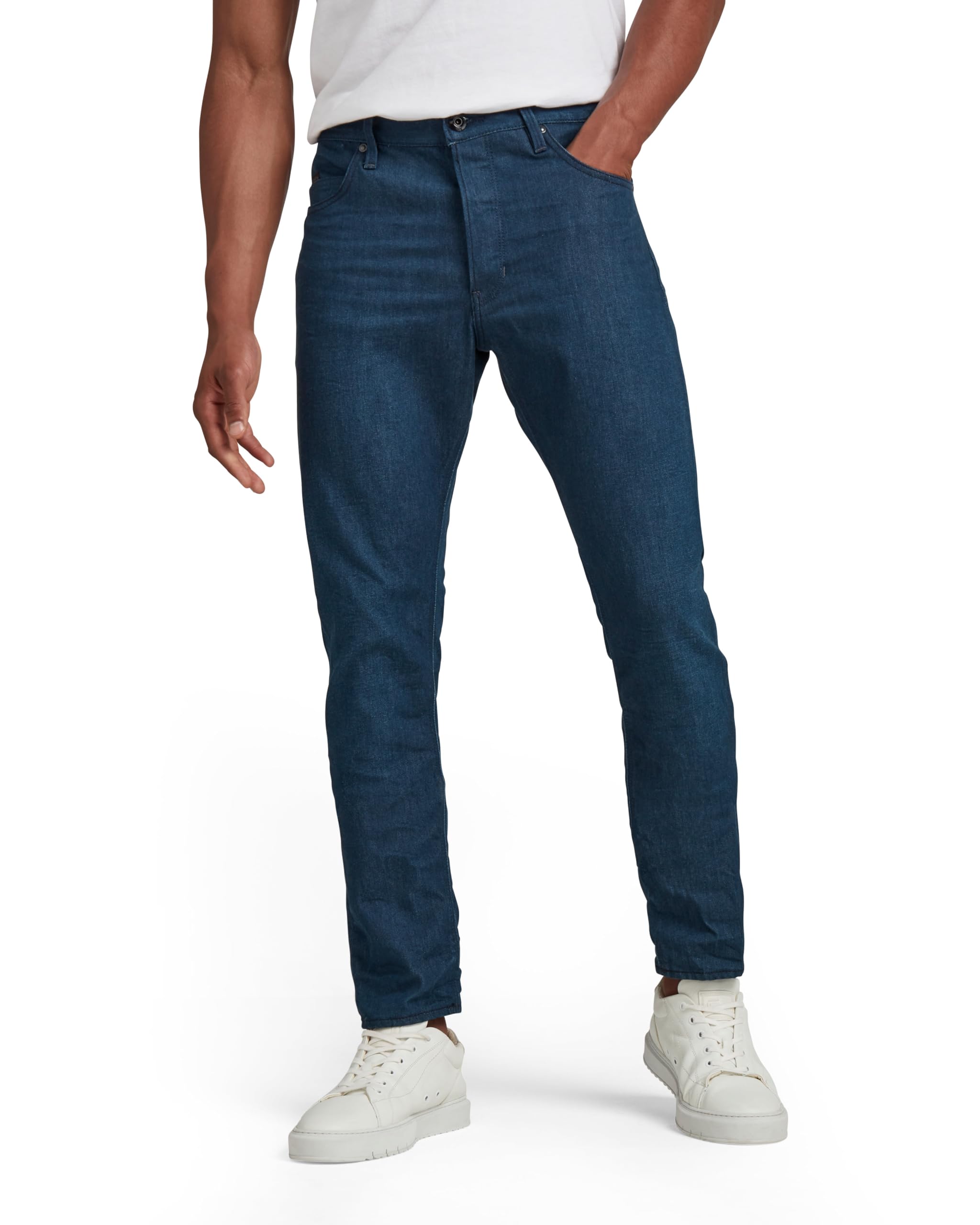 G-Star Men's Blue (3D Raw Denim D19161-C829-1241) Triple A Regular Straight Jeans, Large