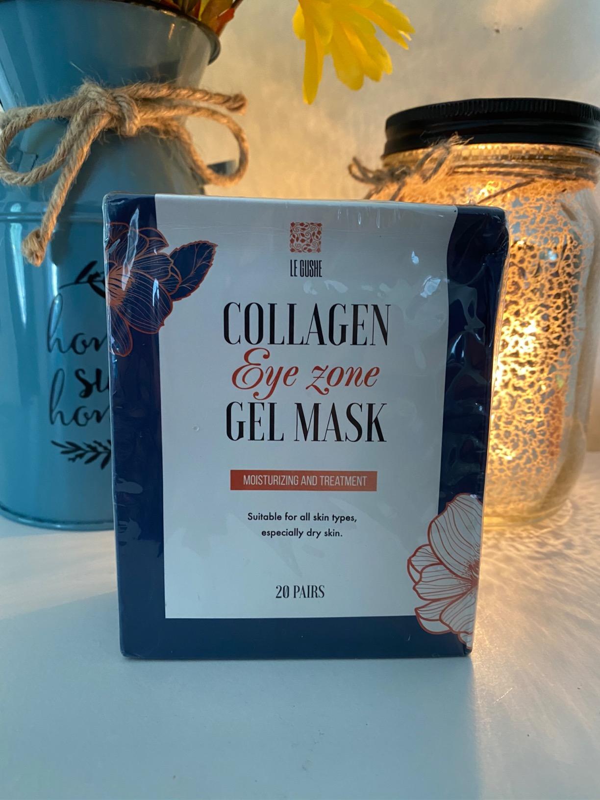 LE GUSHE Gold Under Eye Patches for Puffy Eyes and Dark Circles (20 Pairs) - Hydrating Collagen Under Eye Masks with Snail Mucin - Soothing Puffy Eyes Treatment for Women & Men - Bridesmaid Gifts