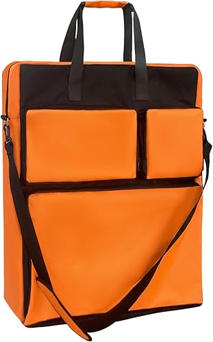 Global Storage Bolsa acolchada para panel solar, para Jackery de 100 W, diseño de doble capa, puede contener 2 paneles de batería, naranja