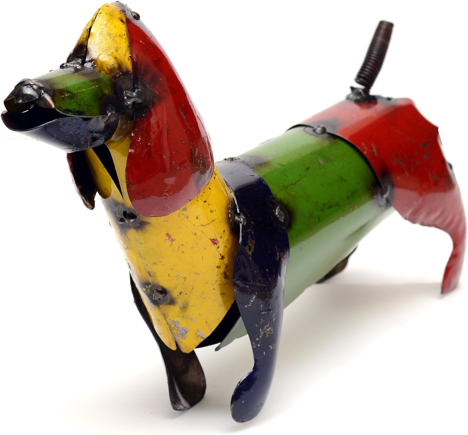 Small Weiner Dog for Decor, 13 by 3 by 9-Inch, Multicolor