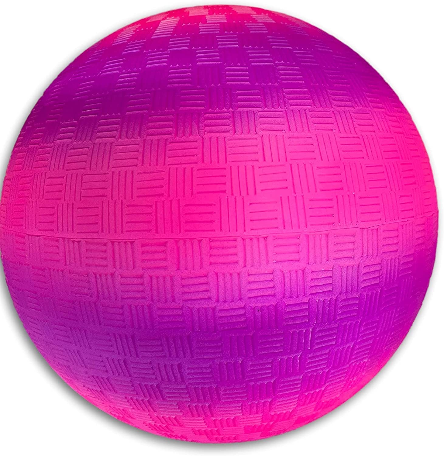 Toys+ Pink 8.5 Inch Playground Ball! Pink Purple Stripe Ball (Pink)