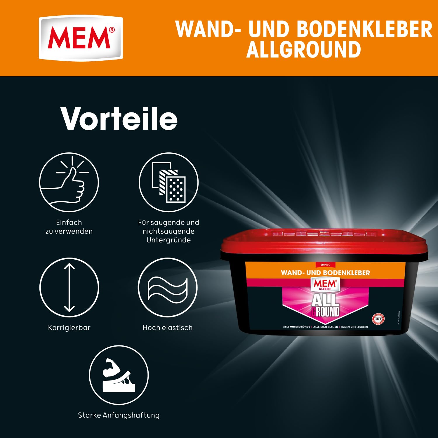 MEM Wand und Bodenkleber Allground - 3 kg
