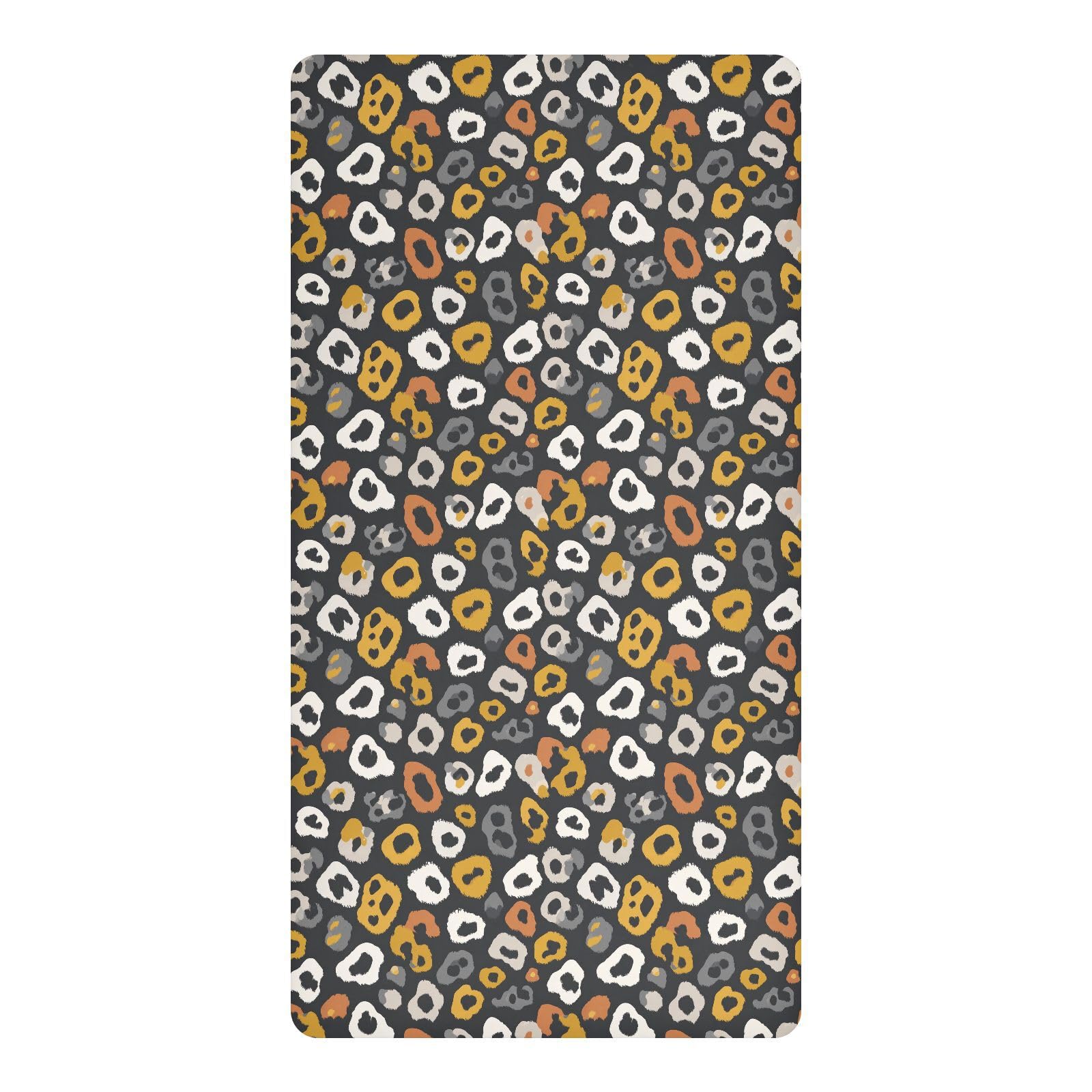Drap-housse imperméable berceau anti-fuite motif léopard