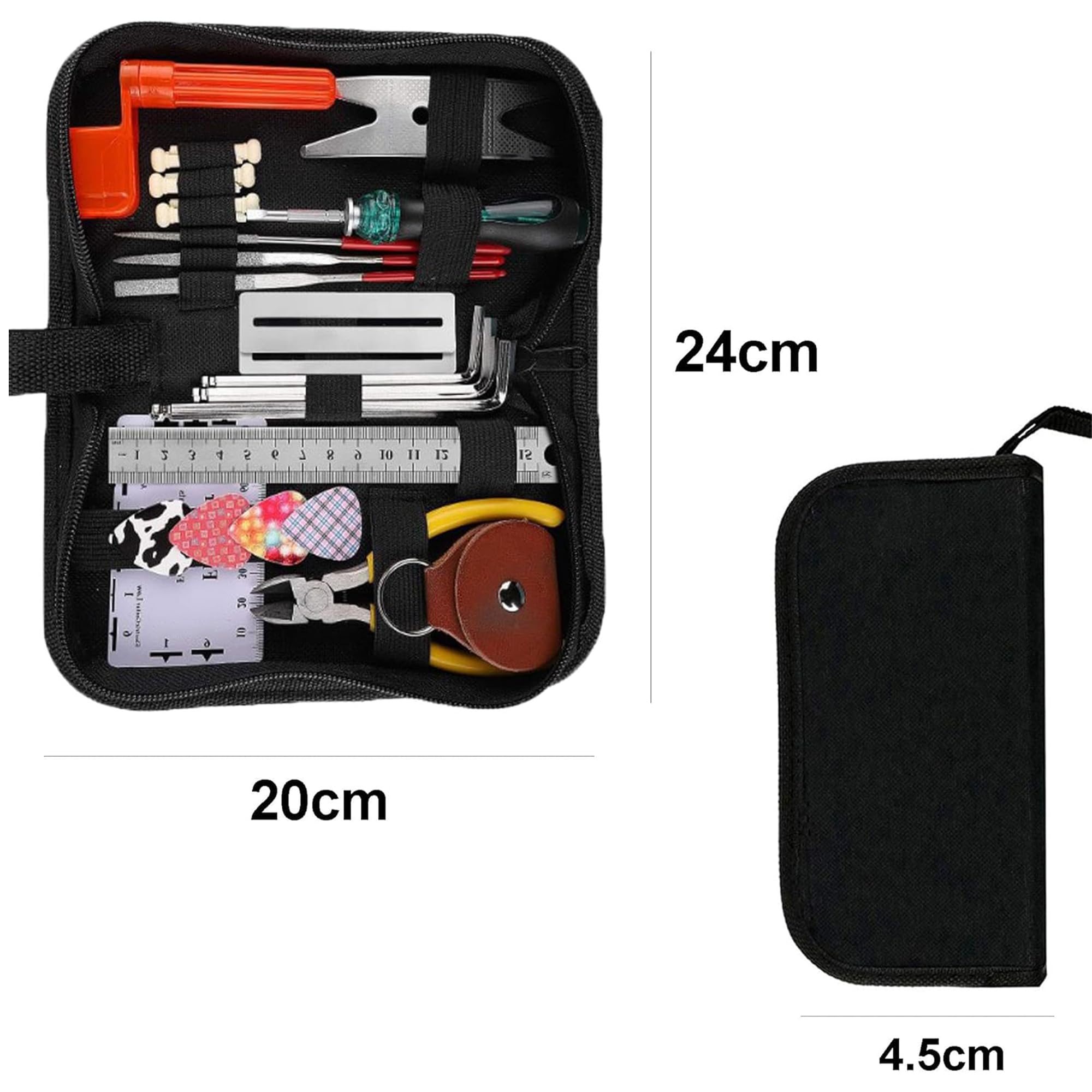 Reinigungsset Für E-Gitarre Akustik Gitarren-Werkzeug Set Mit 26