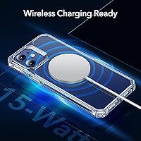 Vista 6 de ESR Funda para iPhone 12/iPhone 12 Pro, protección de grado militar, esquinas de protección de aire a prueba de golpes, parte trasera resistente al