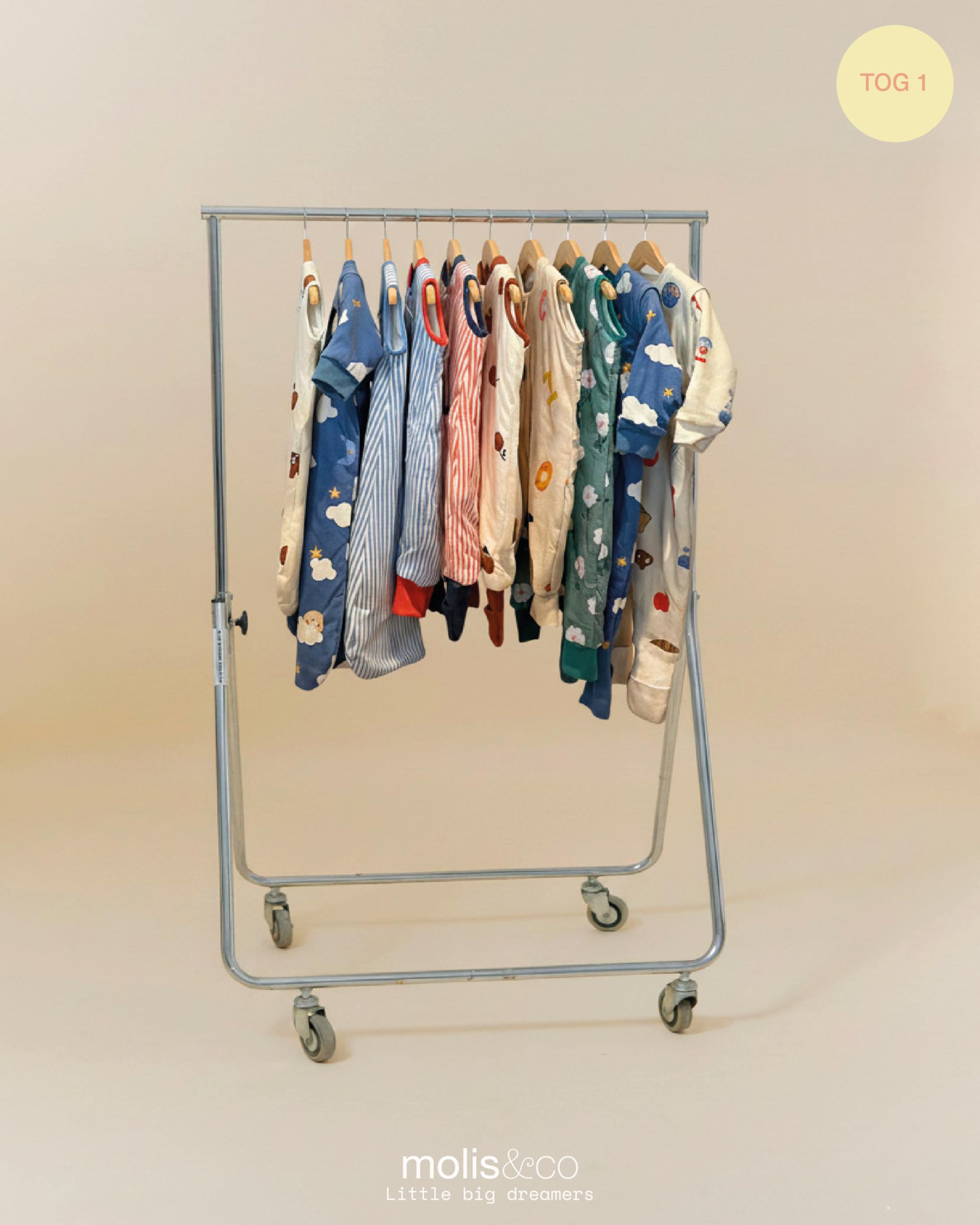 molis&co - Sacco Nanna 1 TOG - Sacco nanna primaverile e autunno - Sacco Nanna per Neonato da 6-18 mesi - 100% Cotone (Certificato Oeko-Tex) - Leggermente Imbotito, Senza Maniche - Sailor Blue