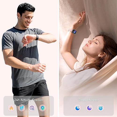 Miniatura 5 de Relojes inteligentes para mujer, reloj inteligente HD de 1.8 pulgadas (respuestahacer llamada) para iPhoneAndroid, Alexa Bulit-in, reloj de fitness