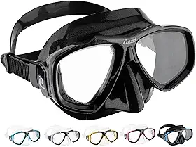 Cressi Primeira máscara de mergulho com lentes inclinadas para mergulho: Foco: Feito na Itália