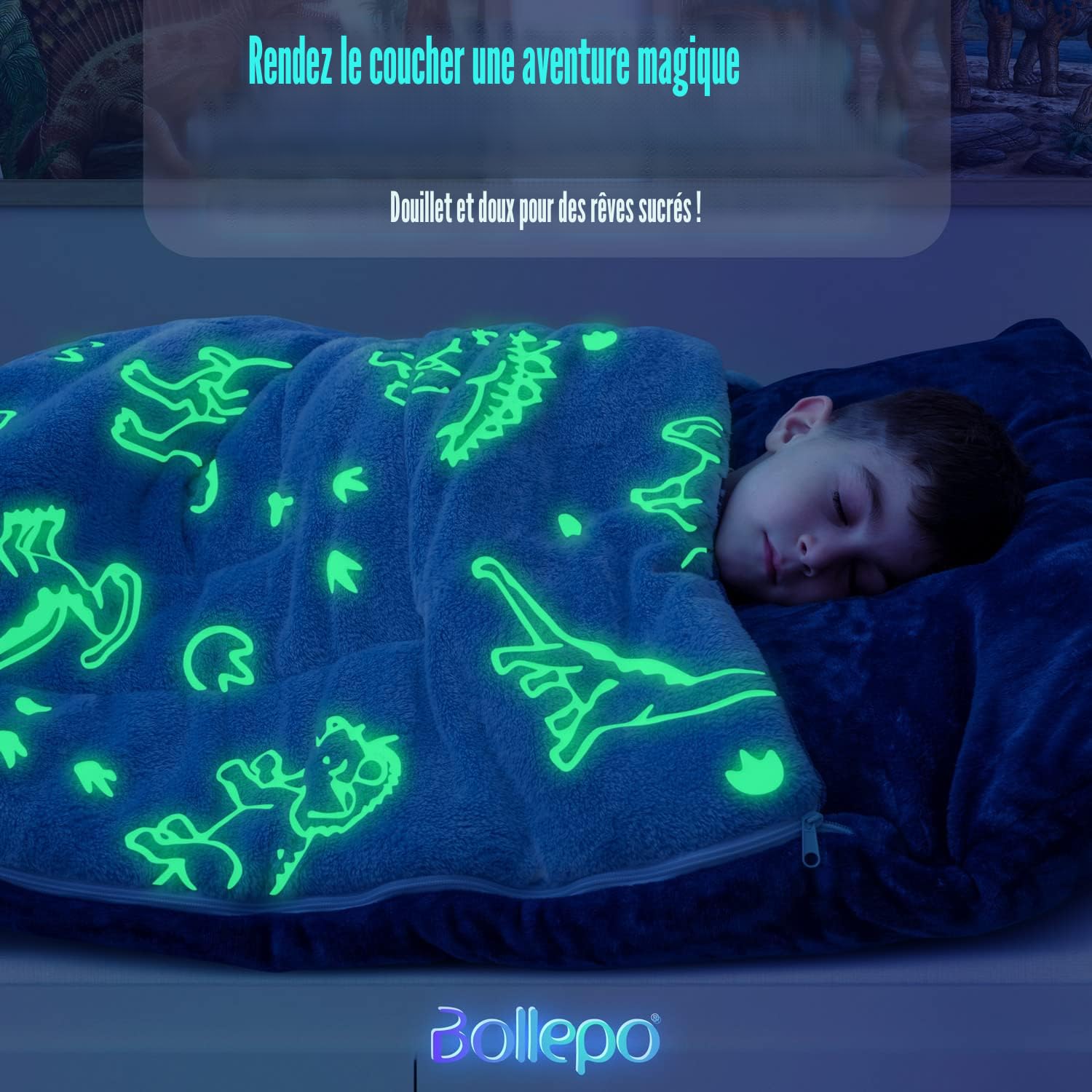 NASSMOSSE Sac De Couchage Pour Enfants Mignon Motif Animal Sacs De