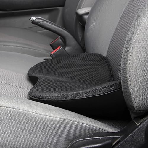 Cojín de asiento de coche para conductor, almohada de espuma viscoelástica transpirable, soporte lumbar, almohadilla de asiento de cuña para