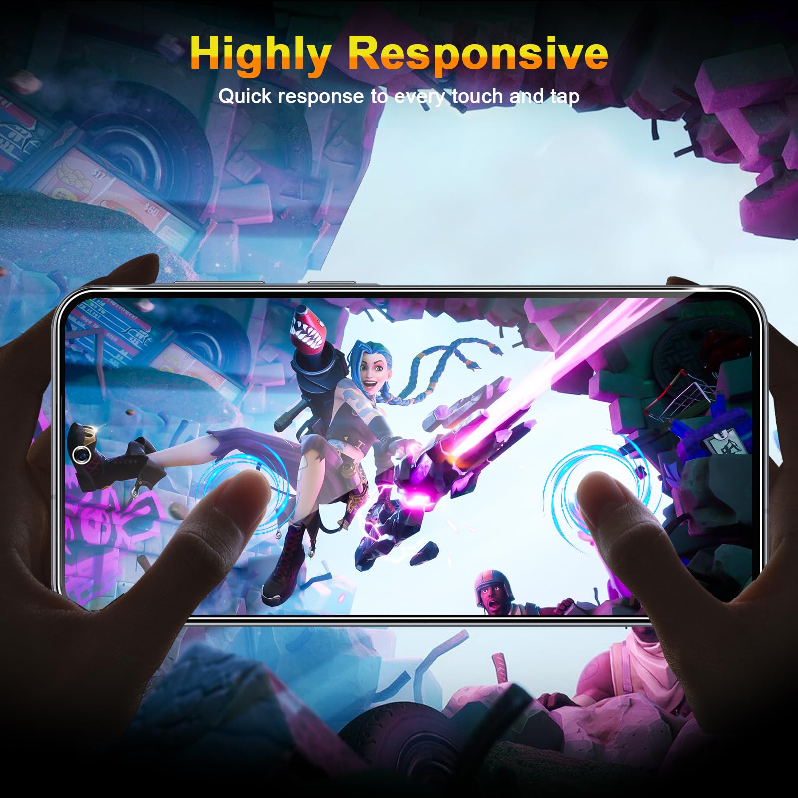 QULLOO Szkło hartowane do Samsung Galaxy A56 5G, 3 sztuki ochraniaczy ekranu i 2 sztuki osłony tylnej kamery, twardość 9H, folia ochronna na ekran HD, przejrzystość, odporność na zarysowania, ochrona