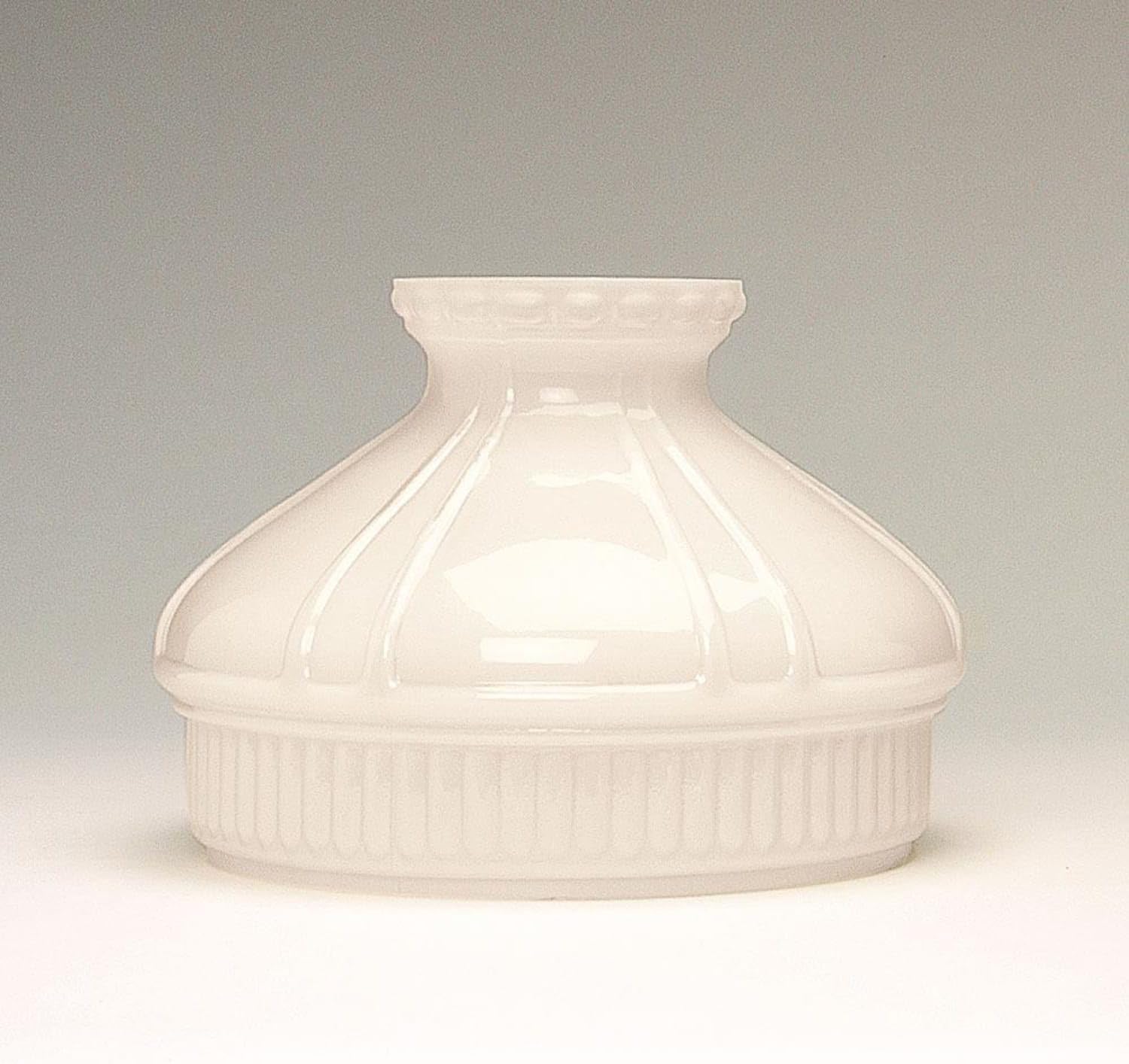 Aladdin Champagne Glass Oil Lamp Shade, Elegant Vintage-Style Shade for Oil Lamps, Requires Shade Ring, Adds Warm Glow and Charm to Home Decor, 10 inch