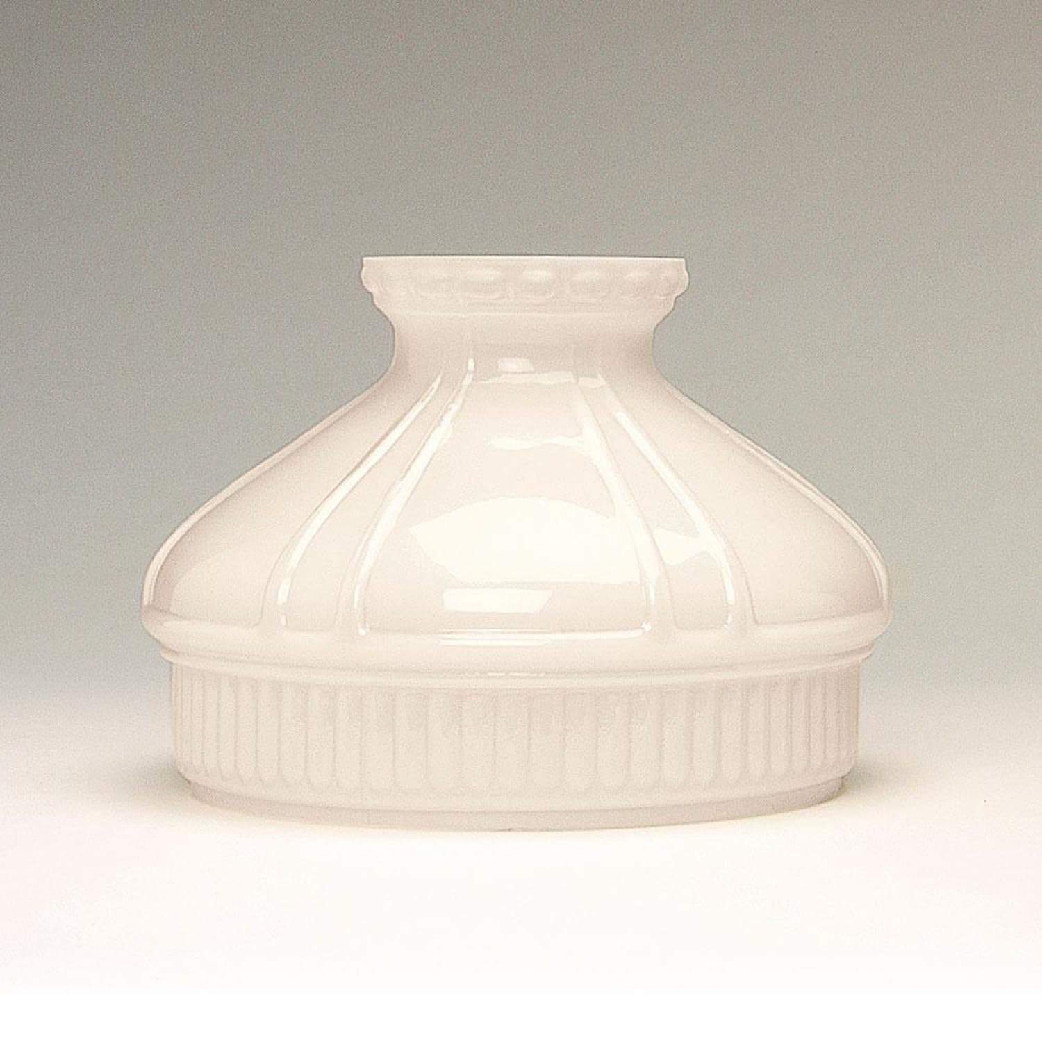 Aladdin Champagne Glass Oil Lamp Shade, Elegant Vintage-Style Shade for Oil Lamps, Requires Shade Ring, Adds Warm Glow and Charm to Home Decor, 10 inch