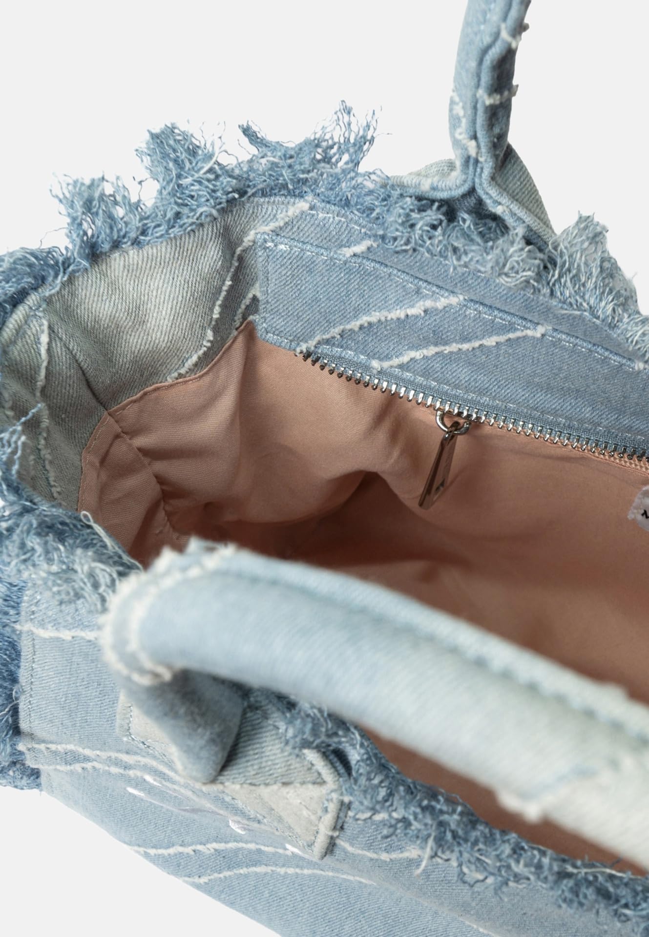 MARC ELLIS Borsa a Mano Shopper Blu Poliestere con Zip jeans UNICA 26x23x14 cm BUBY S. MIQUEL