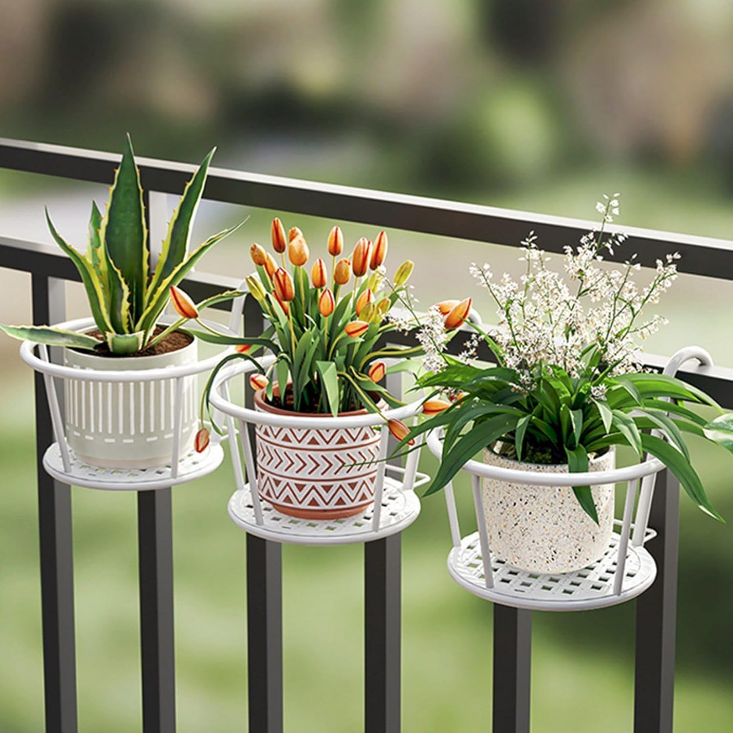 Amazon | ガーデンラック フラワースタンド 植木鉢 吊り下げ式 掛ける