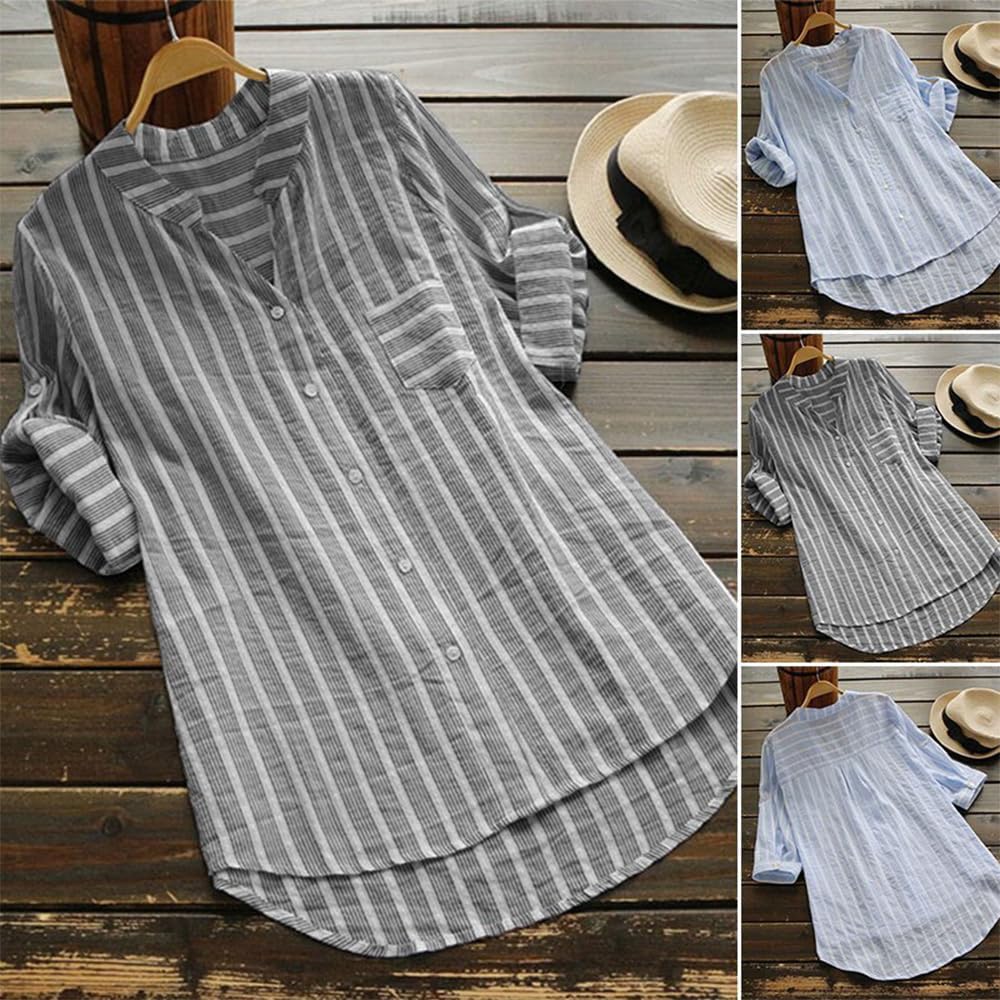 【BAON】[unisex] Hemda Stripe Over Short Sleeve Tee Benjy yellow stripe short sleeves shirt - Buttoned collar