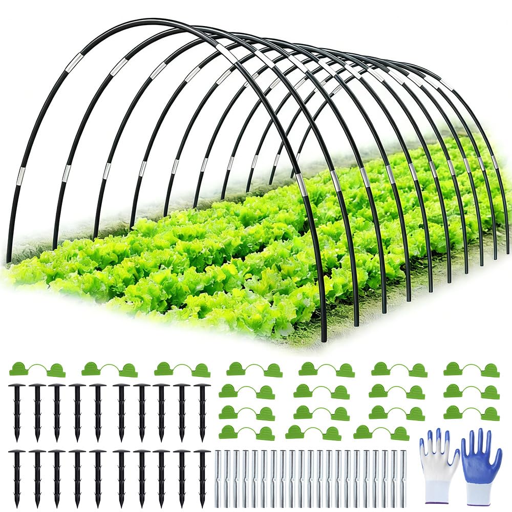 Kit de maison de cerceau de jardin Mineup pour bâche et filet horticole