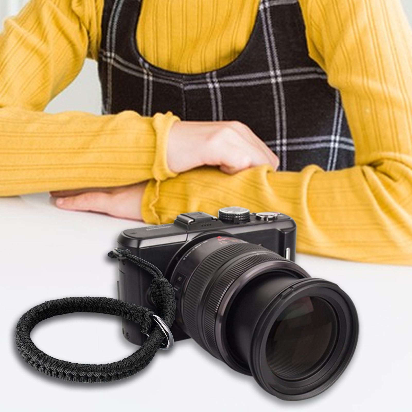 Dragonne Réglable Rapide Pour Appareil Photo – Compatible Reflex, Sans Miroir, En Cuir Synthétique