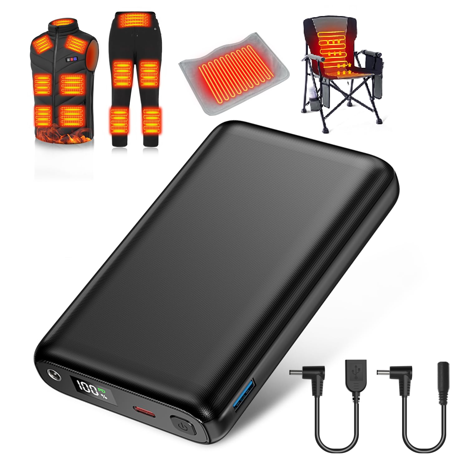 MOSILA 30000mAh Heated Vest Battery Pack