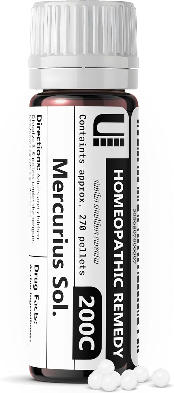 Mercurius Solubilis 200C Homeopathic Remedy, 270 Pellets