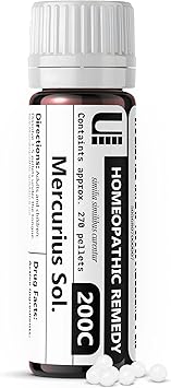 Mercurius Solubilis 200C Homeopathic Remedy, 270 Pellets
