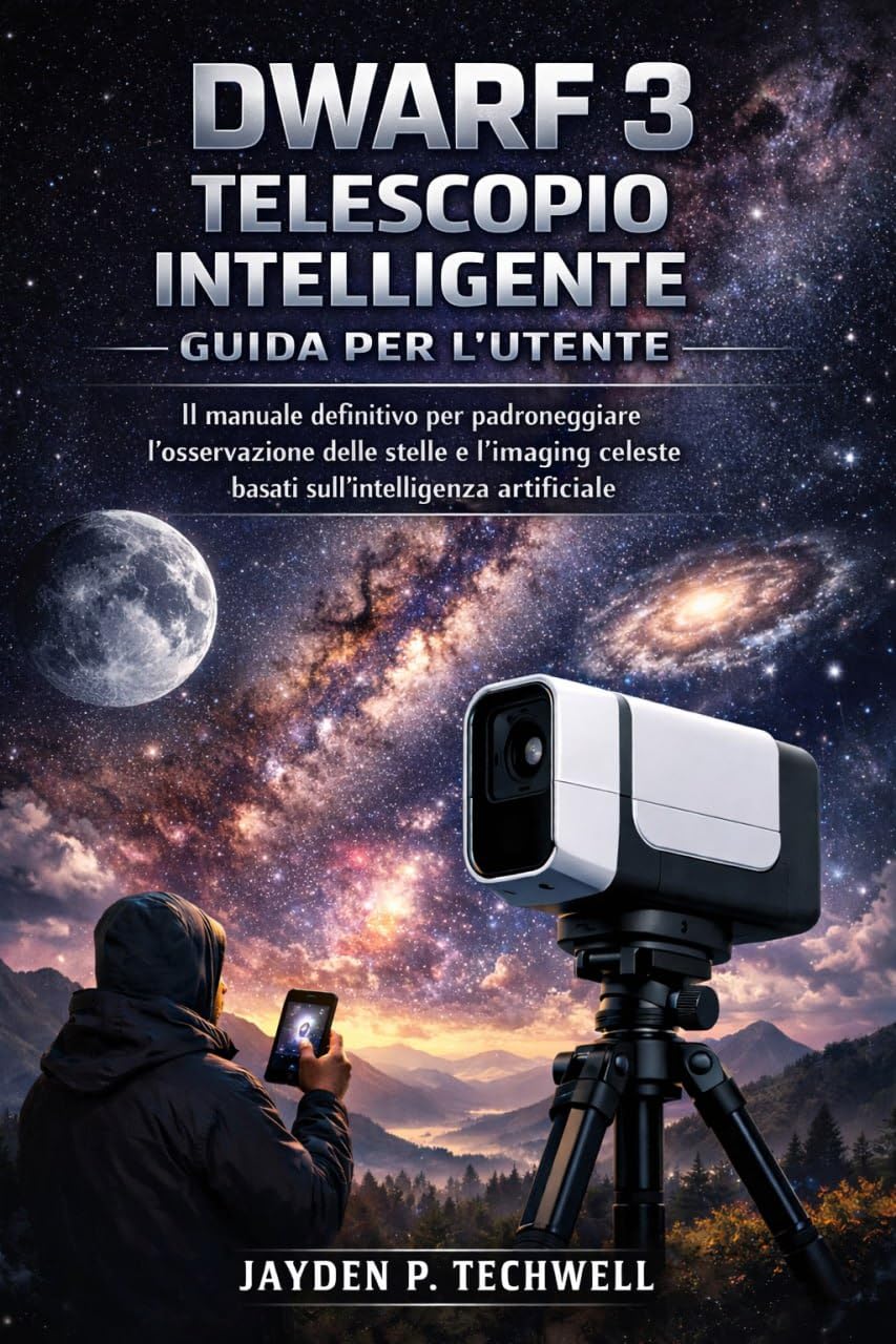 DWARF 3 TELESCOPIO INTELLIGENTE GUIDA PER L'UTENTE: Il manuale definitivo per padroneggiare l'osservazione delle stelle e l'imaging celeste basati sull'intelligenza artificiale (Italian Edition)