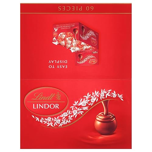 Miniatura 8 de Lindt LINDOR Trufas de chocolate con leche caramelo de chocolate con leche con centro de trufa suave 254 oz 60 unidades