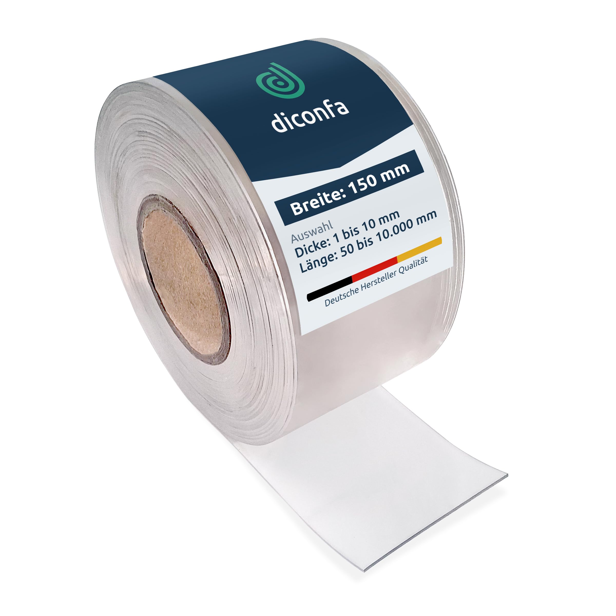 Bande Caoutchouc SBR 40mm X 5mm X 2m - Antidérapante, Pour Bricolage, Isolation, Protection - Diconfa