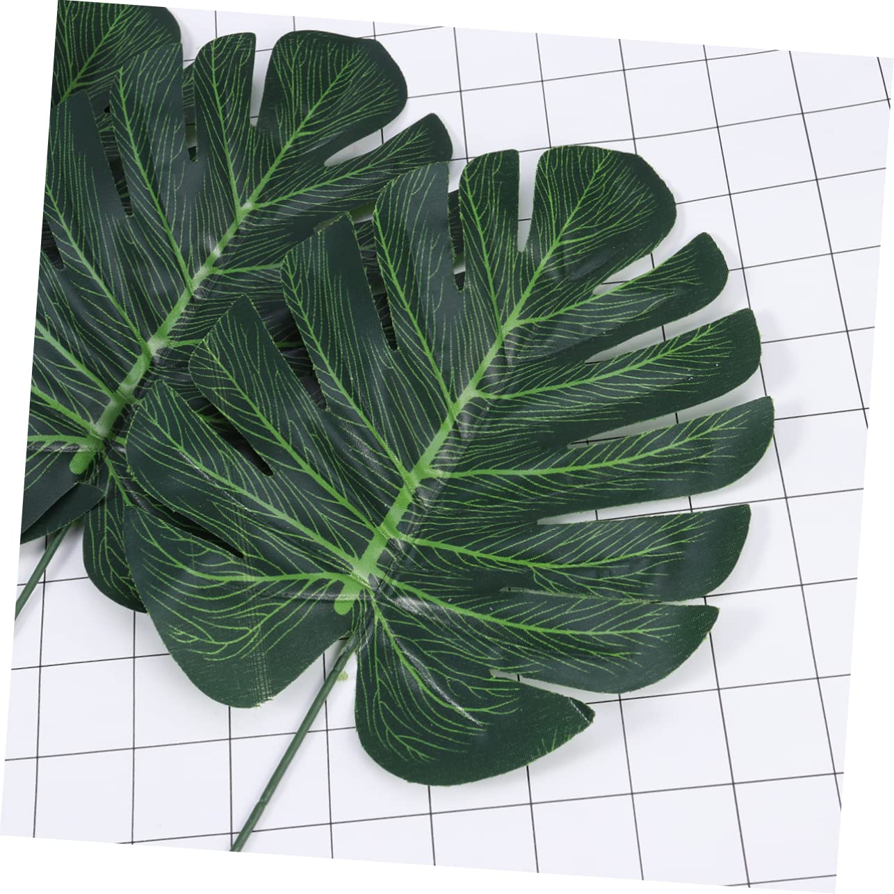 Amosfun 2 Set Di Foglie Tropicali Decorazione Artificiale Foglie Di Monstera Pianta Finta Fiori Di Simulazione Verde Per La Decorazione Dellufficio Domestico 40 Pezzi * 2