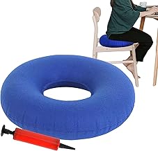 Sitzring Nach Op 35cm,Orthopädische Sitzkissen,Hämorrhoiden Sitzkissen,Orthopädisches Rundkissen mit Pumpe,Steißbein Sitzring,Orthopädisch Sitzkissen,Aufblasbares Ringkissen,Härte einstellbar